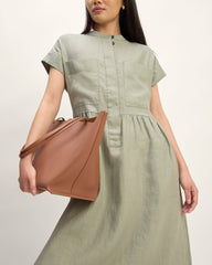 womens-linen-workwear-midi-dress-sage-green