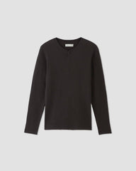 mens-waffle-long-sleeve-henley-black | alt