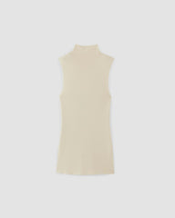 womens-viscose-mock-neck-tank-top-beige | alt