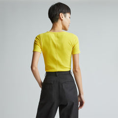 womens-supima-micro-rib-crew-yellow