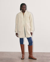 womens-teddy-midi-zip-liner-jacket-birch | primary