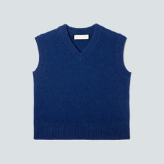 womens-recashmere-vest-navy-bone | alt