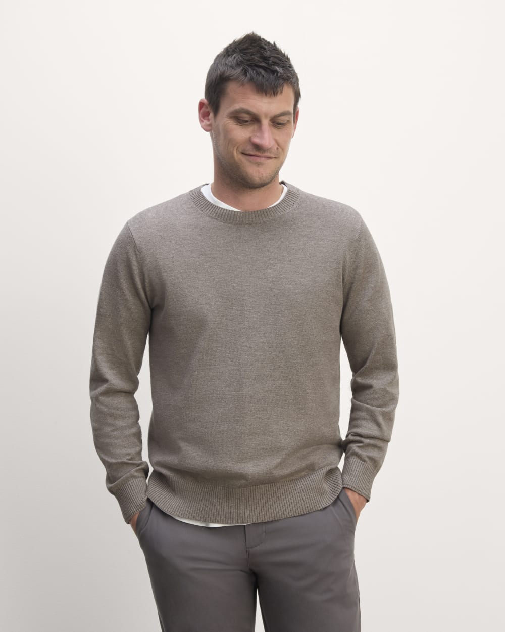 mens-no-sweat-cotton-sweater-taupe-melange | primary