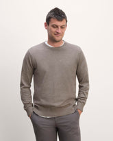 mens-no-sweat-cotton-sweater-taupe-melange | primary