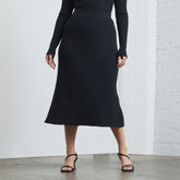 womens-ribbed-knit-skirt-black | primary