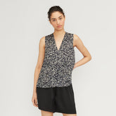 womens-satin-v-neck-top-splatter | primary