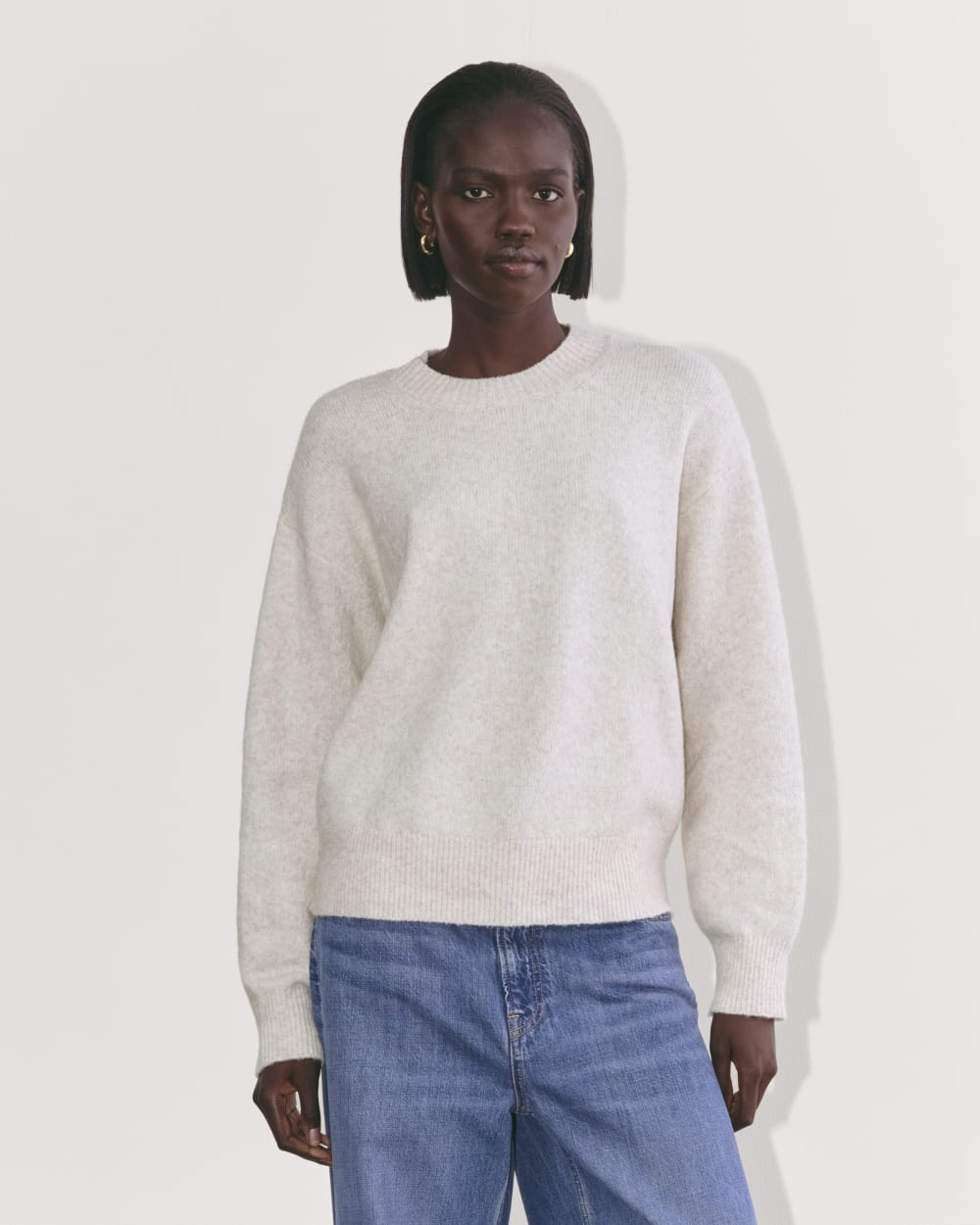 womens-luxe-cotton-cocoon-crew-sweater-heathered-oat | primary