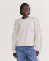womens-luxe-cotton-cocoon-crew-sweater-heathered-oat | primary