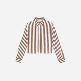 womens-silky-cttn-cropped-shirt-espresso-white | alt