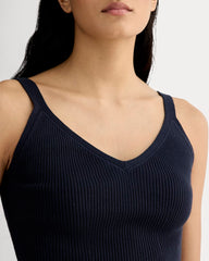womens-fine-knit-cami-navy