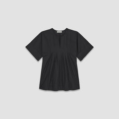 womens-poplin-tunic-black | alt