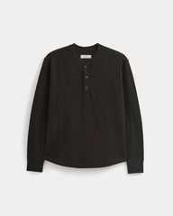 mens-thermal-cozy-waffle-henley-black | alt