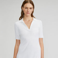 womens-ribbed-short-sleeve-polo-dress-white
