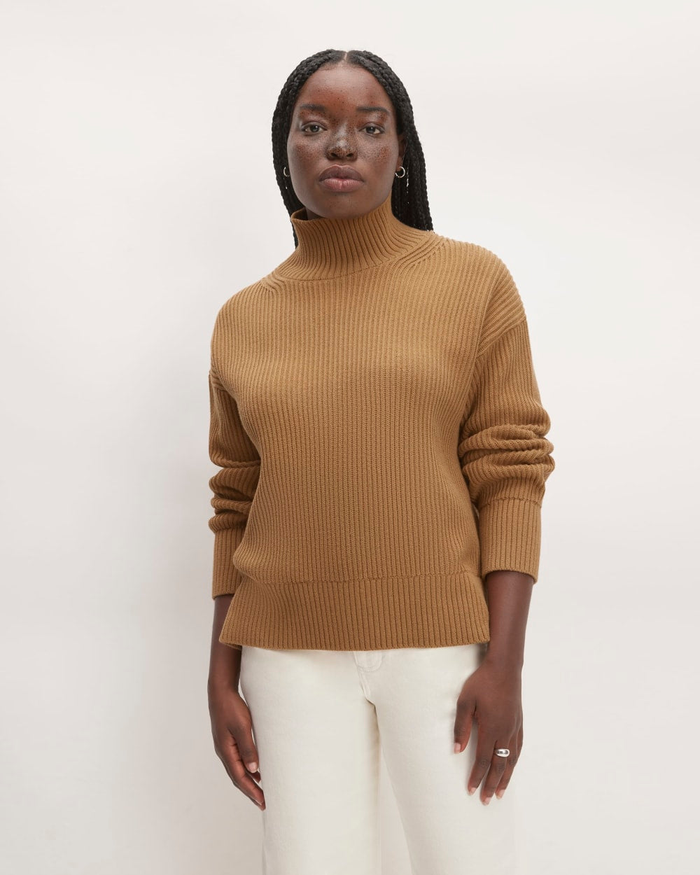 womens-organic-cotton-ribbed-turtleneck-toasted-coconut | primary
