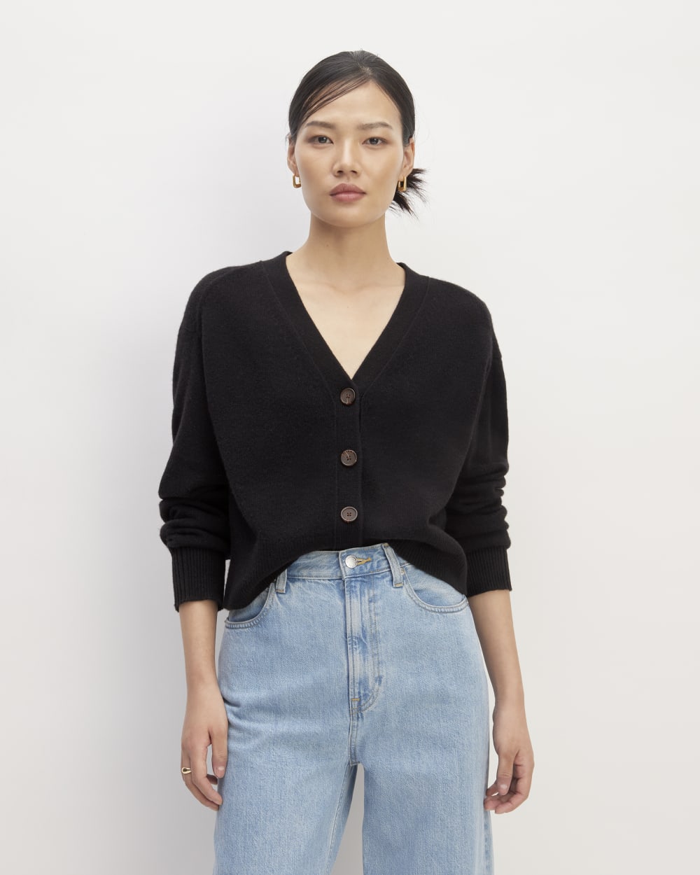 womens-recashmere-cropped-cardigan-core-black | primary