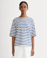 womens-mariner-oversized-tee-bone-mazarine-blue | primary