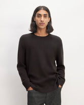 mens-felted-merino-crew-neck-sweater-black | primary
