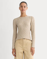 womens-rib-knit-crew-cornstalk-bone-twist | primary