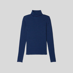 womens-supima-rib-turtleneck-ocean-cavern-horizon-blue | alt