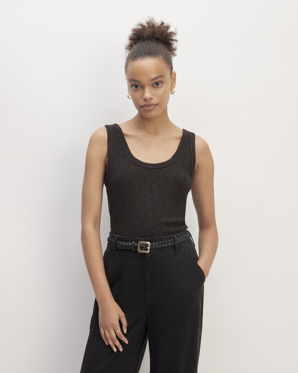womens-rib-knit-organic-cotton-tank-black | primary