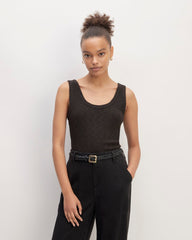womens-rib-knit-organic-cotton-tank-black | primary