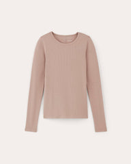 womens-supima-rib-long-sleeve-crew-dusty-rose | alt