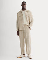 mens-linen-pleated-trouser-cornstalk-chambray | primary