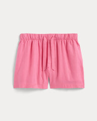 womens-drawstring-boxer-short-in-linen-deep-pink | alt