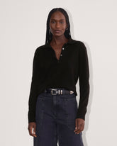 womens-cashmere-classic-sweater-polo-black | primary