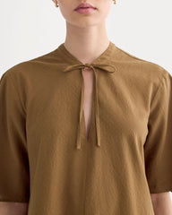 womens-gauze-tie-front-shirt-toffee