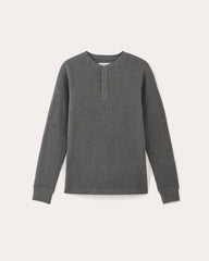 mens-waffle-ls-henley2-heather-charcoal | alt