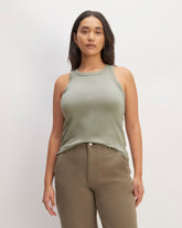 womens-organic-cotton-cutaway-tank-sage-green | primary