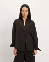 womens-tencel-oversized-shirt-black | primary