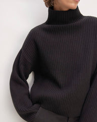 womens-felted-merino-funnel-pullover-black