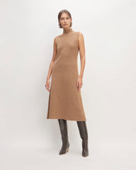 womens-cozy-stretch-slvls-midi-dress-heathered-toasted-coconut | primary