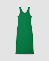 womens-ribbed-tank-dress-grass-green | alt