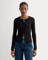 womens-selfie-cardigan-black | primary