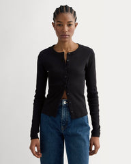womens-selfie-cardigan-black | primary