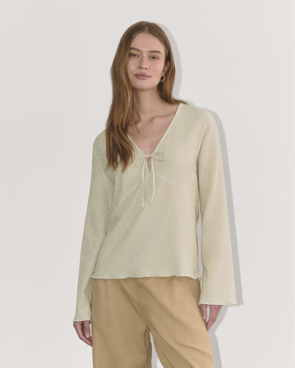 womens-crinkle-long-sleeve-sandshell | primary