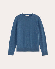 mens-cashmere-crew-blue-donegal | alt