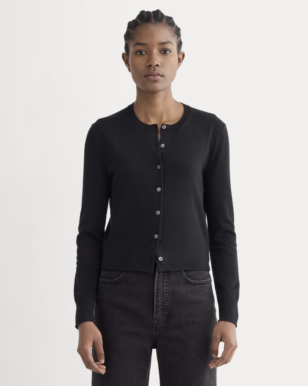 womens-cropped-cardigan-cotton-cashmere-black | primary