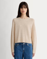 womens-cashmere-boxy-crew-sweater-oat-donegal | primary