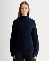 womens-slouchy-funnel-neck-cotton-navy | primary