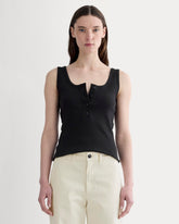 womens-selfie-henley-tank-black | primary