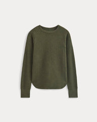 womens-slim-fit-crew-in-cozy-waffle-heather-beech | alt