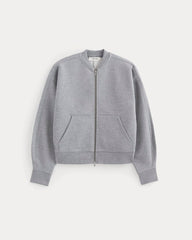 womens-fleece-bomber-jacket-vintage-heather-grey | alt