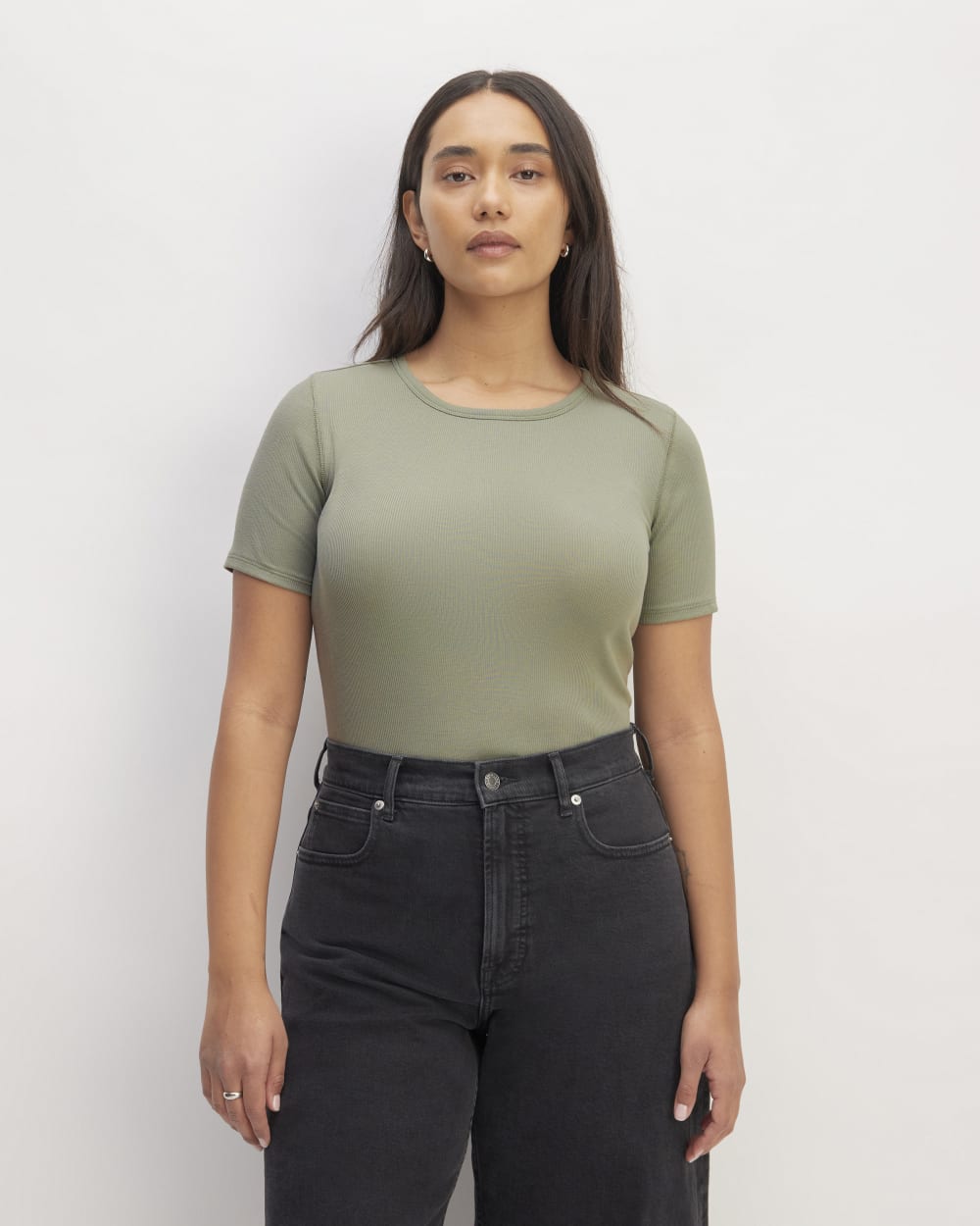 womens-supima-micro-rib-ss-crew-sage-green | primary