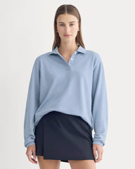 womens-oversized-pique-polo-soft-blue | primary