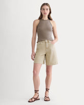 womens-long-a-line-short-garment-dyed-tan | primary