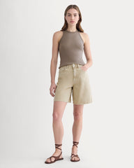 womens-long-a-line-short-garment-dyed-tan | primary